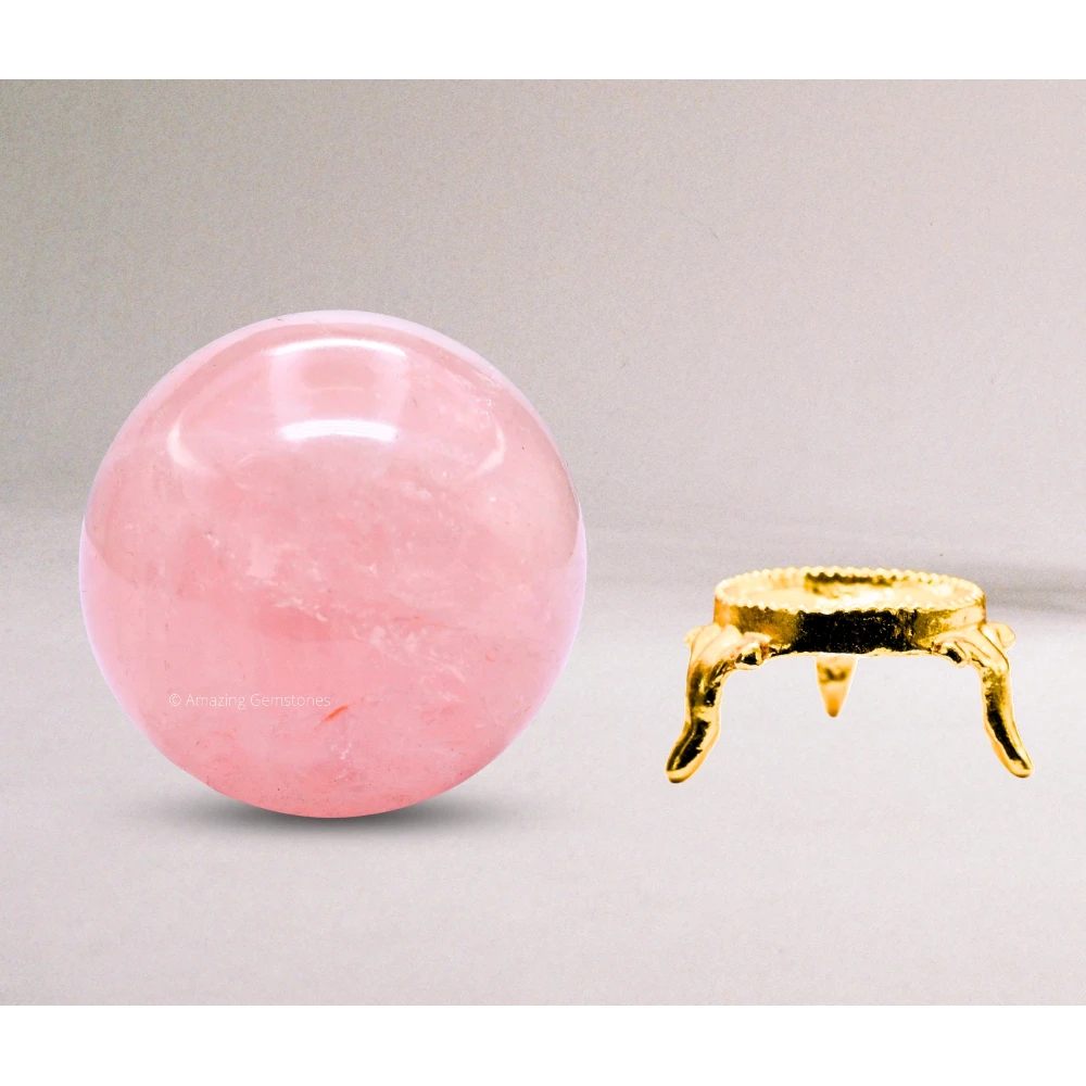 Large Rose Quartz Sphere (2.5 Inch)