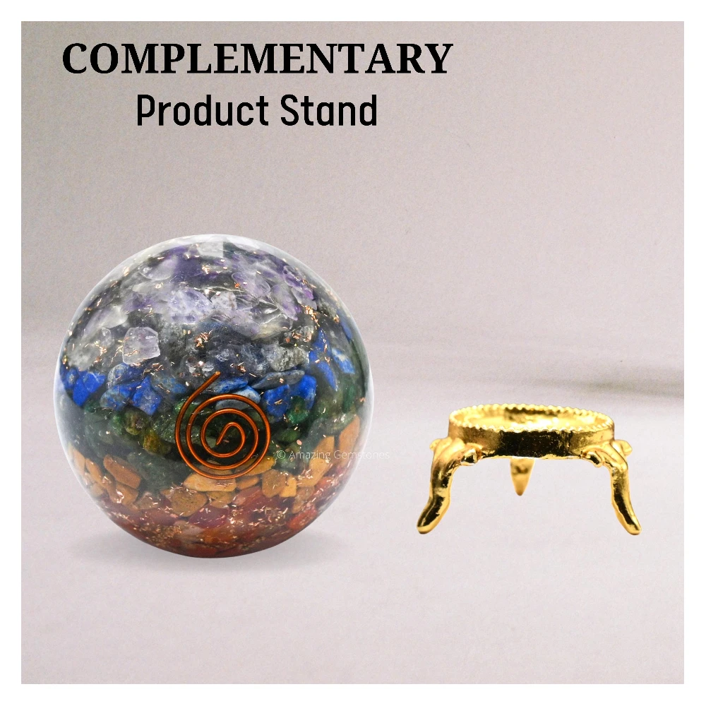 Chakra Orgone Sphere (2.5 Inch)