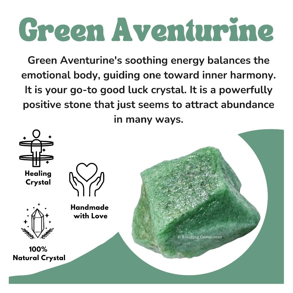 Green Aventurine Raw Crystals (2 Pieces)