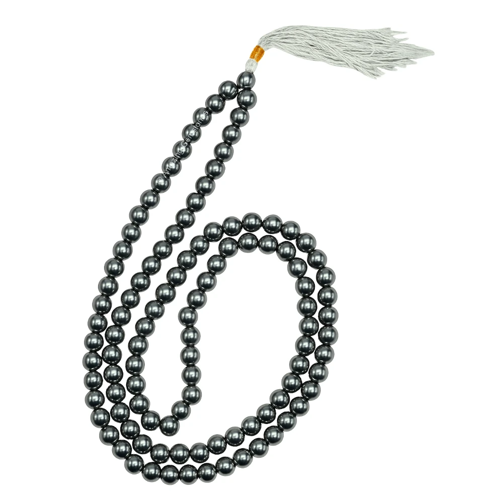 Silver Hematite Mala