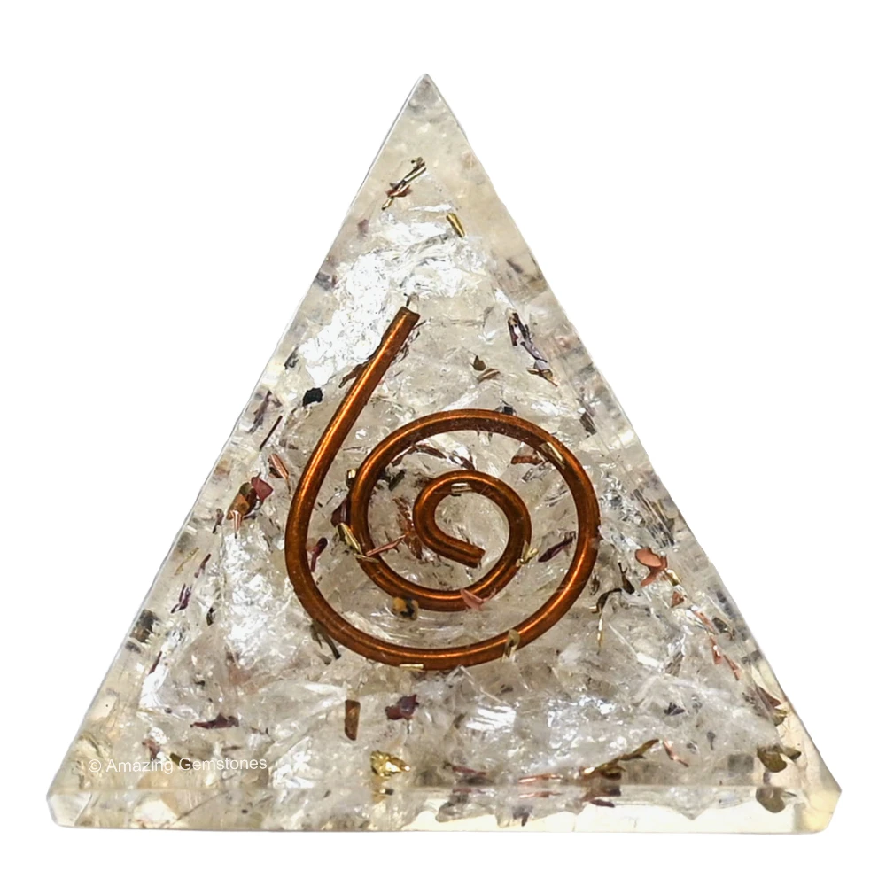 Clear Quartz Orgone Pyramid - Mini