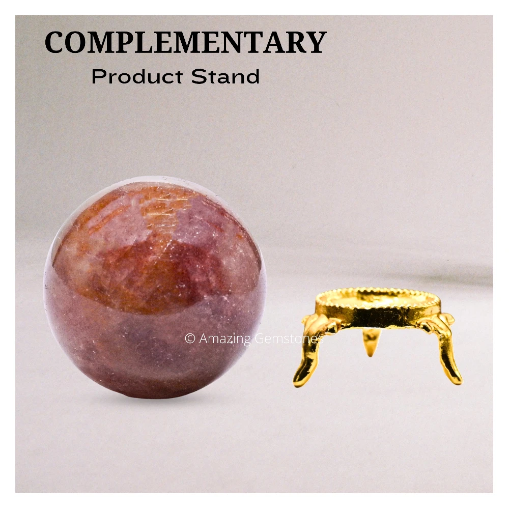 Strawberry Quartz Sphere (1.5 Inch)