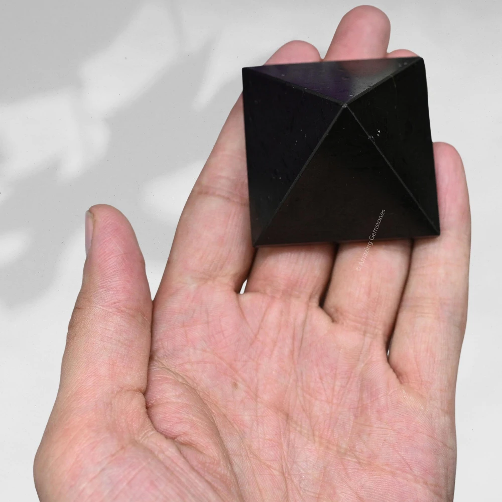 Black Tourmaline Pyramid (2 Inch)
