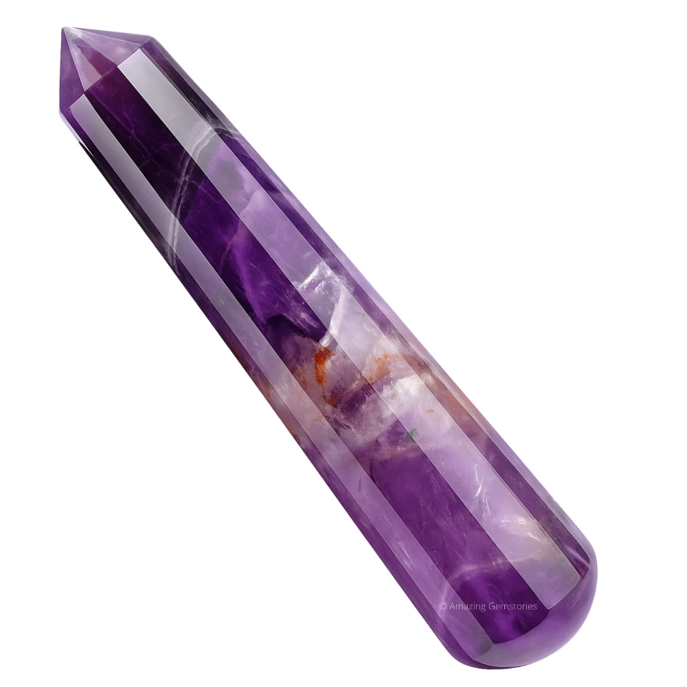 Amethyst Chevron Wand (Faceted)