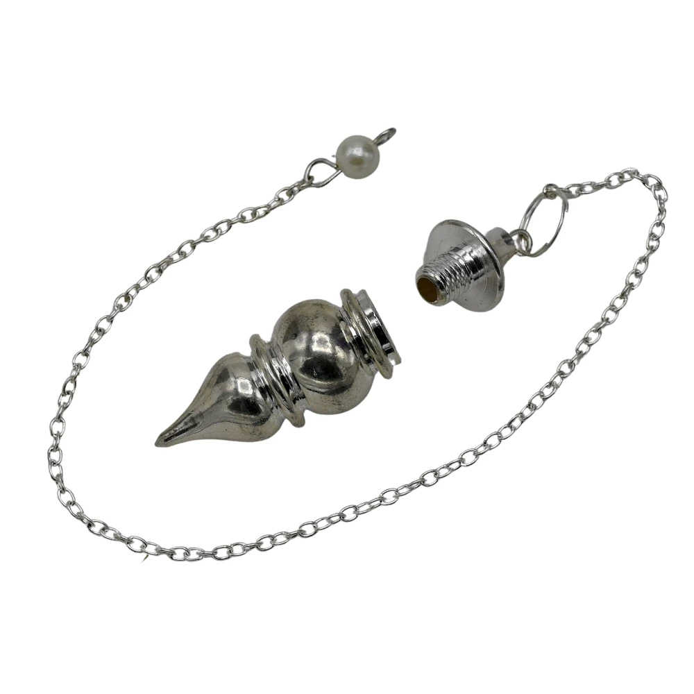 Copper Metal Pendulum - Silver Tear Drop Pot Chamber (MP20)