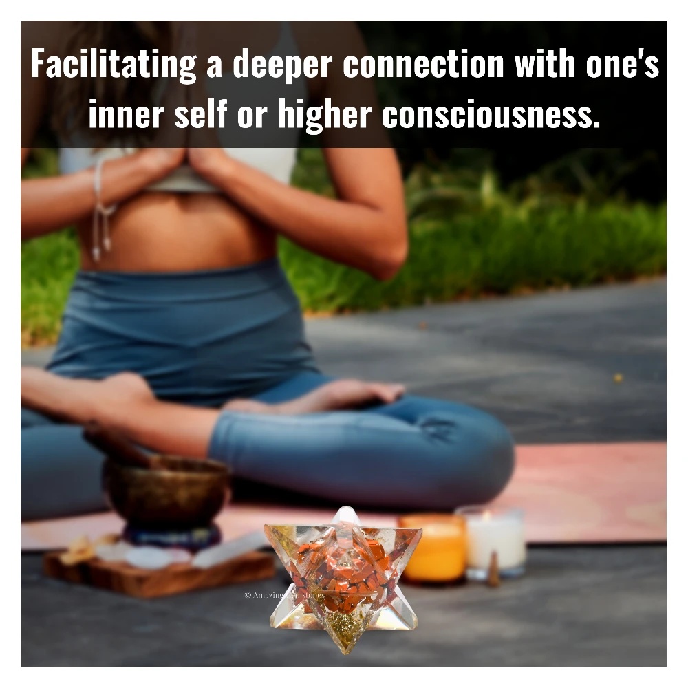 Red Jasper Orgone Merkaba - 1 Inch
