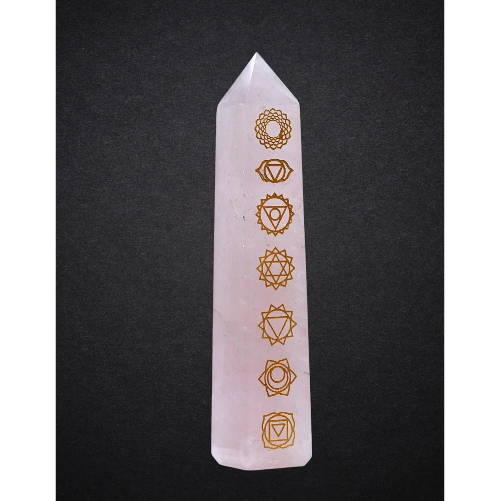 Rose Quartz Tower (4" - 5" Inch)