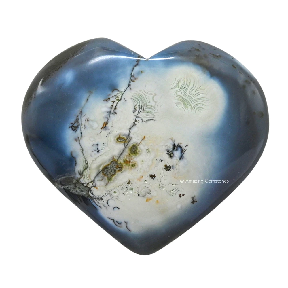 Dendrite Agate Heart