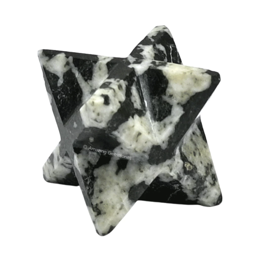 Black & White Tourmaline Merkaba (15-20 mm)