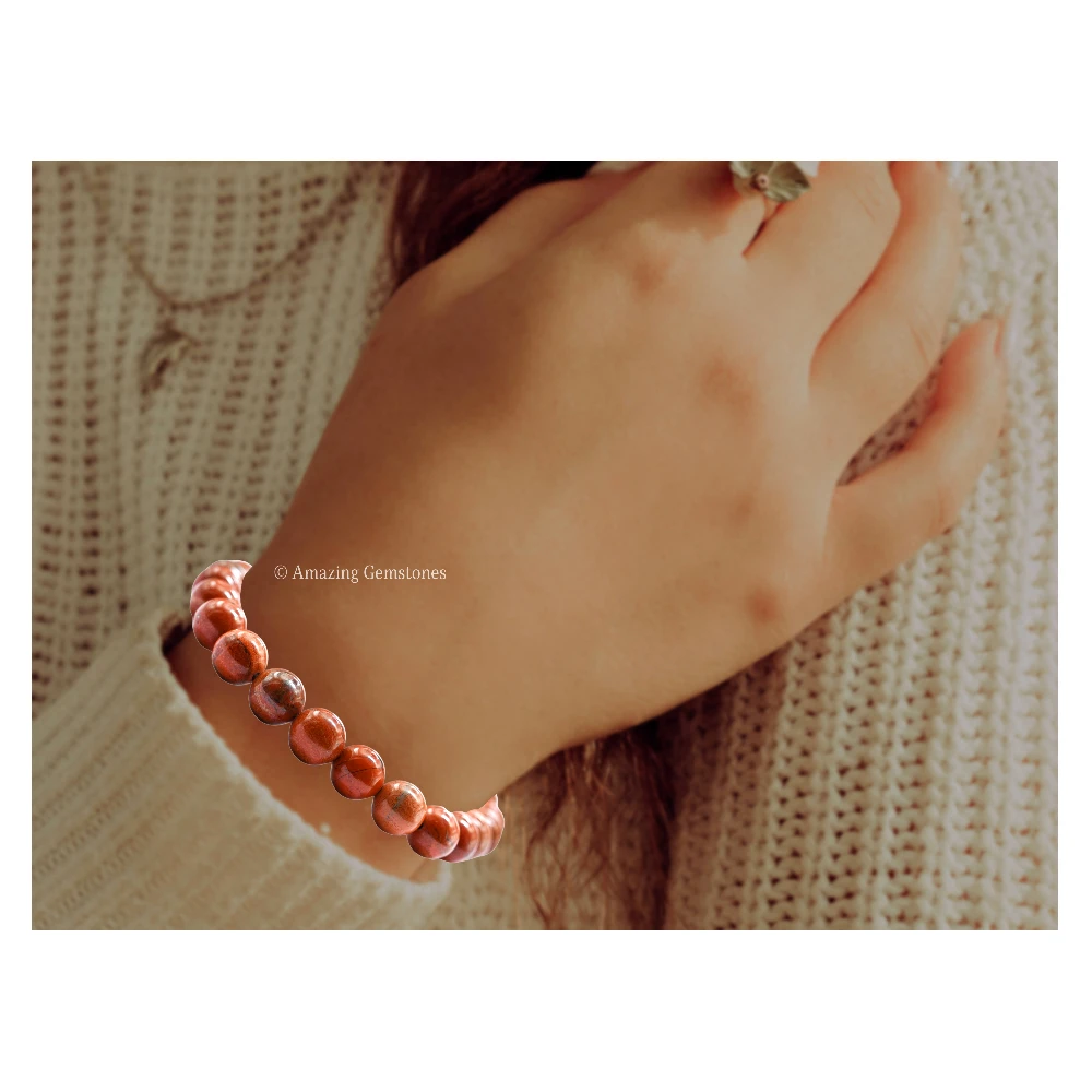 Red Jasper Bracelet (Strechable)