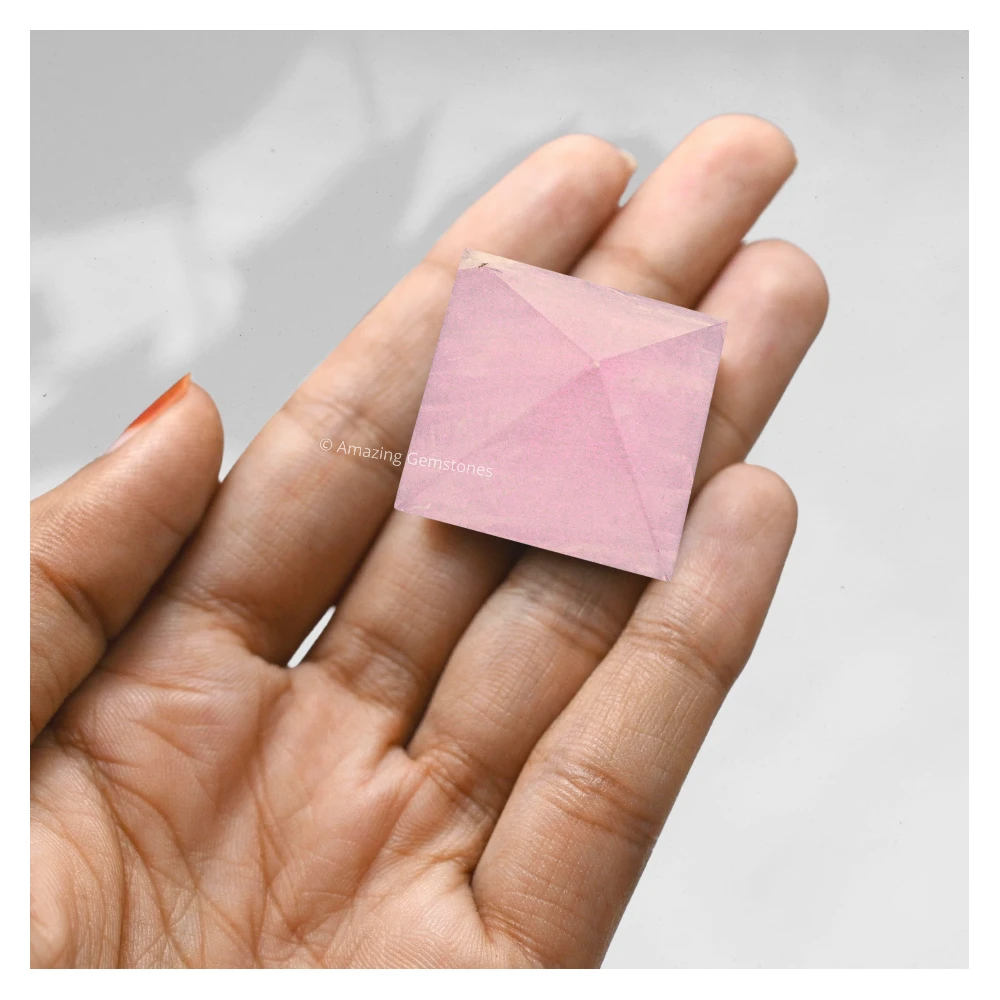 Rose Quartz Pyramid (1 Inch)