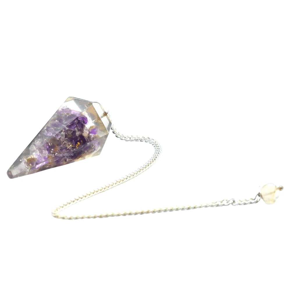 Amethyst Orgone Pendulum