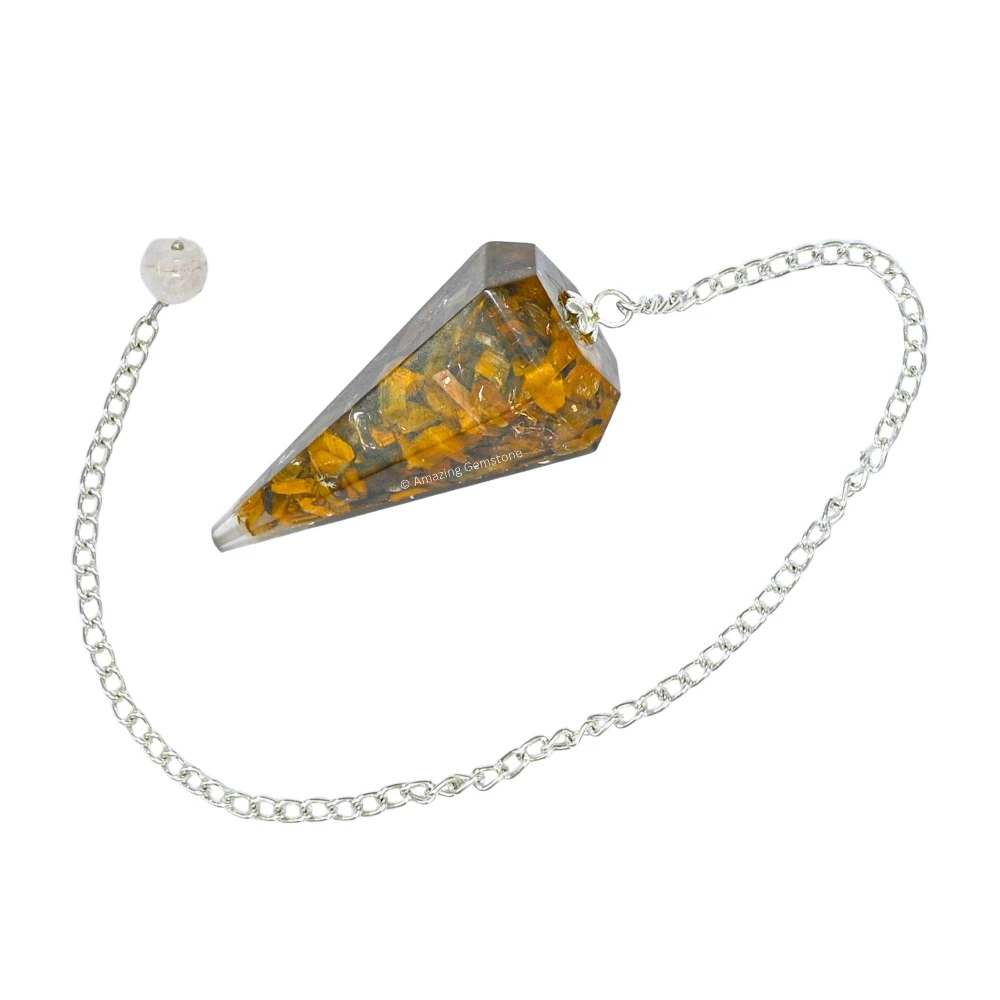 Tiger Eye Orgone Pendulum