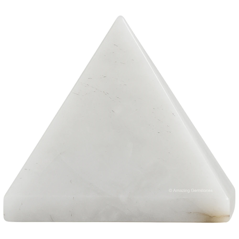 Snow White Quartz Pyramid (1.5 Inch)