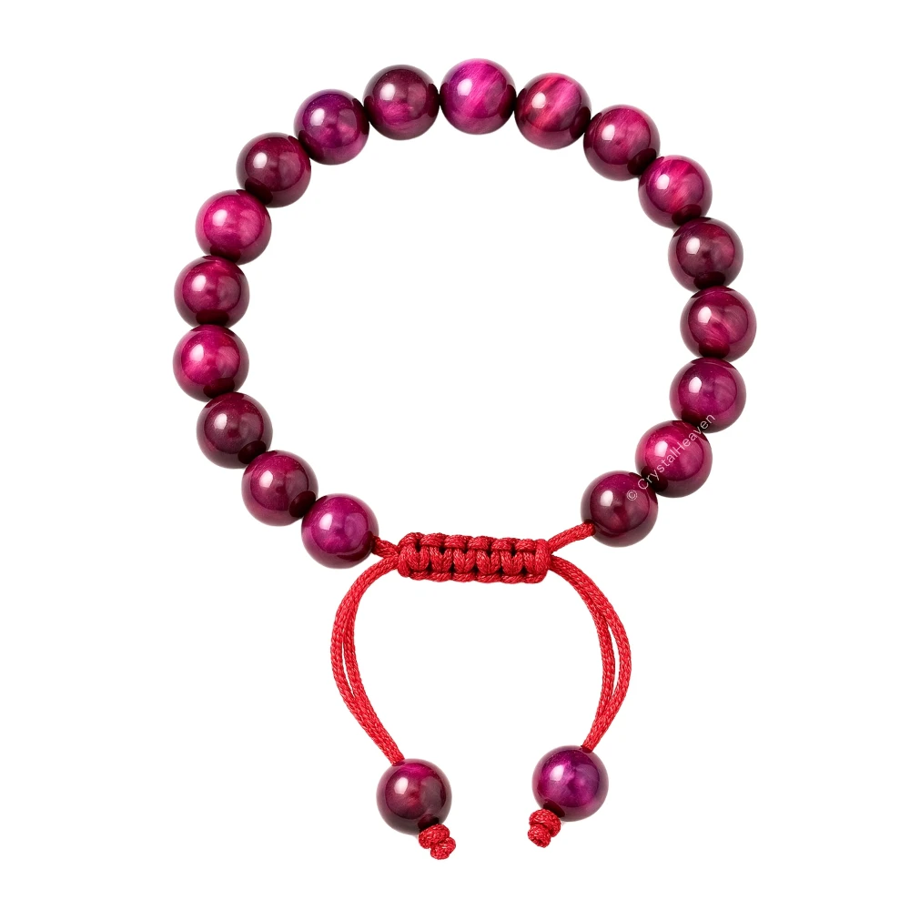 Pink Tiger Eye Bracelet (Adjustable)