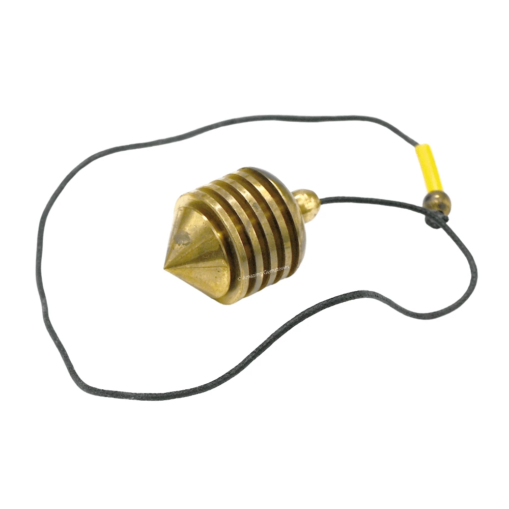 Copper Metal Pendulum - Gold Vertical Hard Coil (MP77)