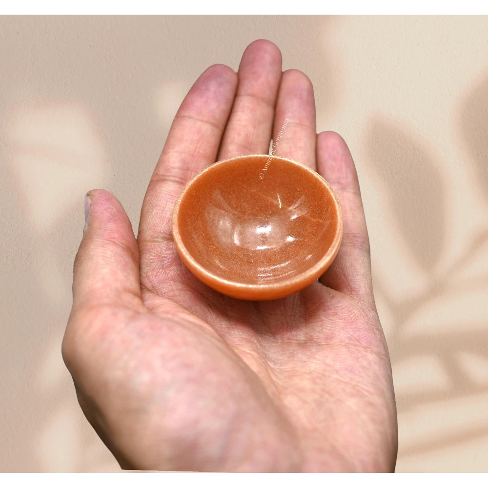 Red Aventurine Crystal Bowl - 2 Inch
