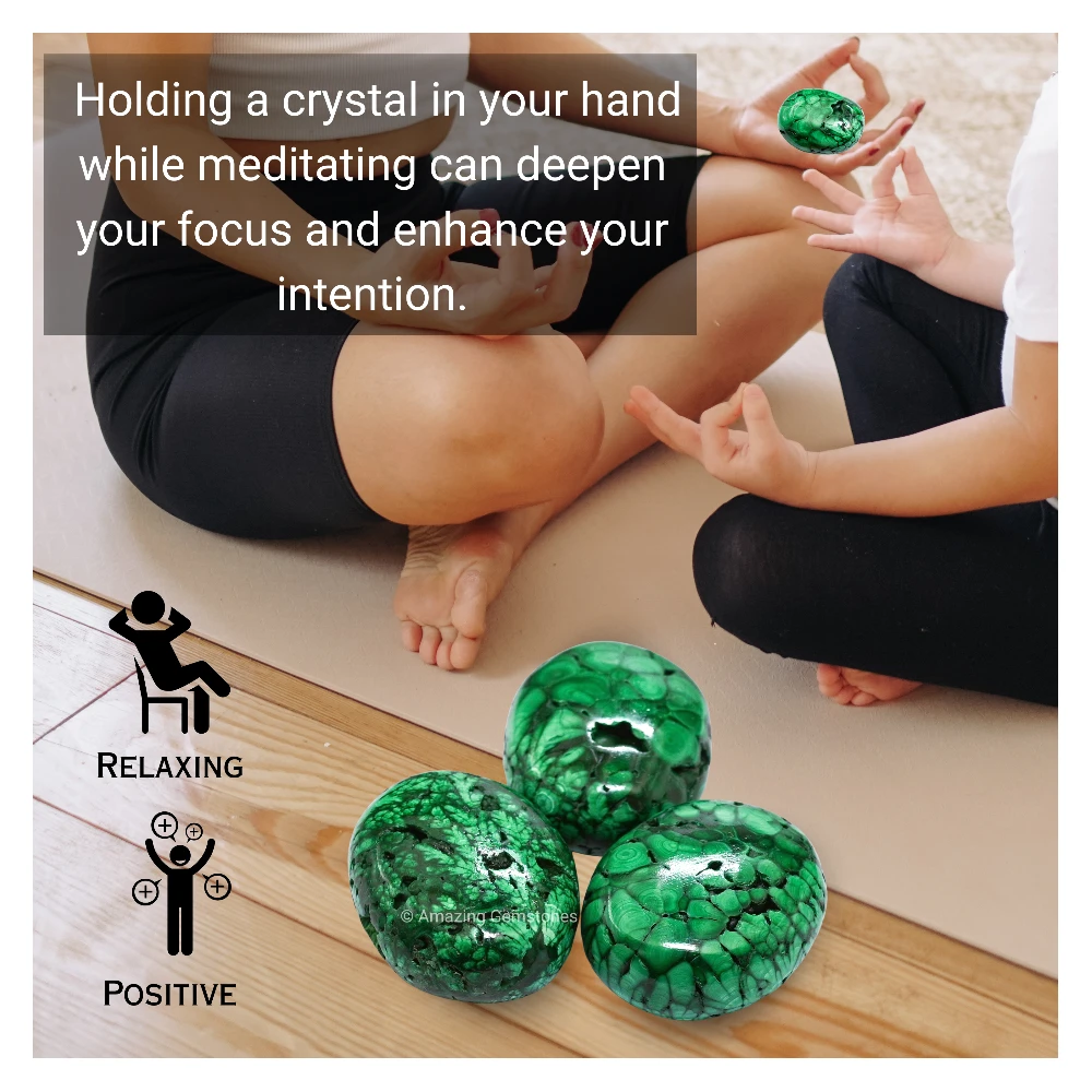 Malachite Palm Stone