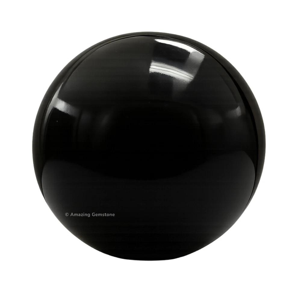 Black Agate Sphere (2 Inch)