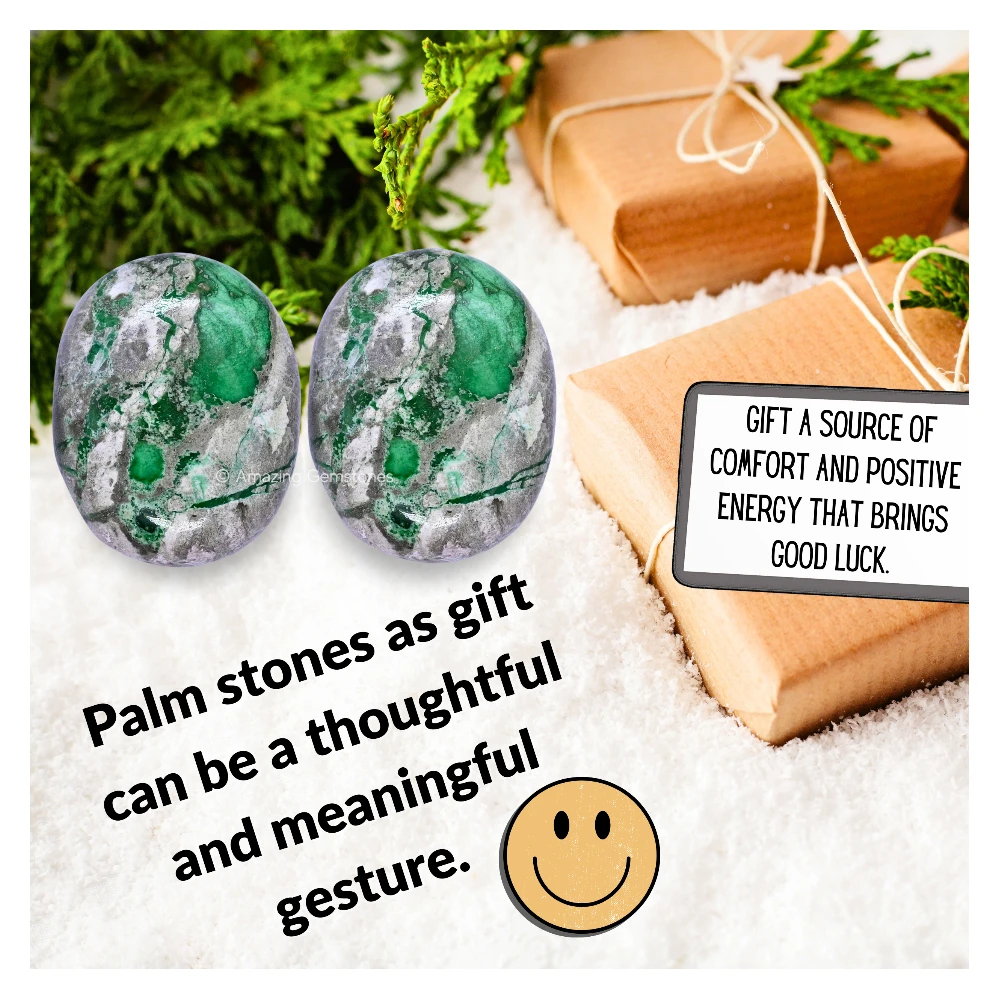 Variscite Palm Stone