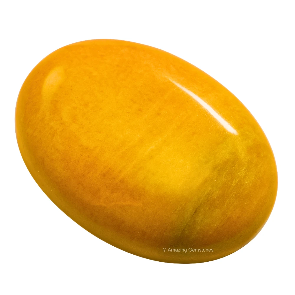 Yellow Jasper Palm Stone