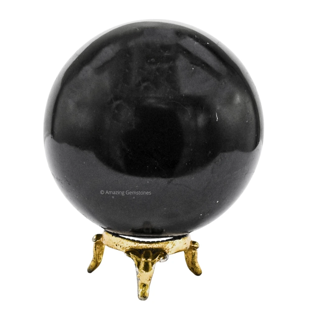 Large Black Tourmaline Sphere (3 Inch)