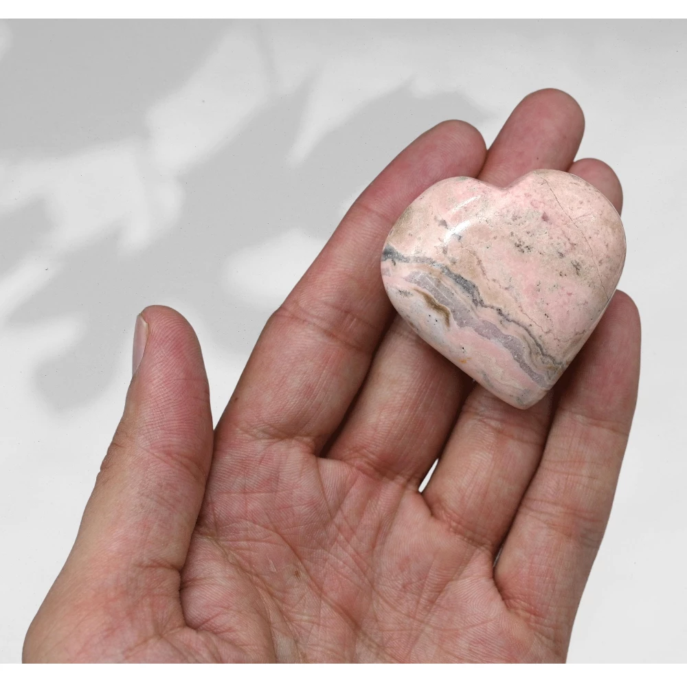 Rhodochrosite Heart