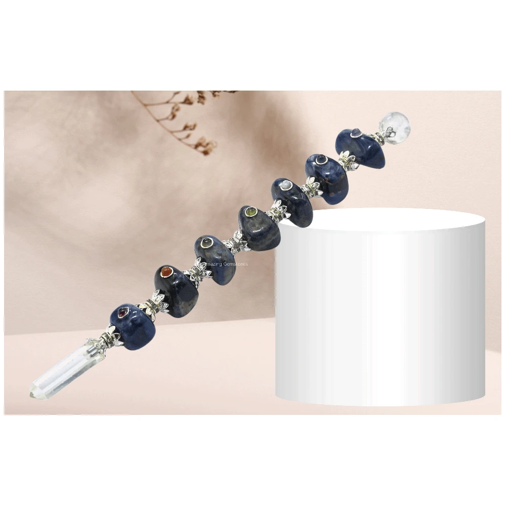 Sodalite Tumbled Healing Crystal Wand