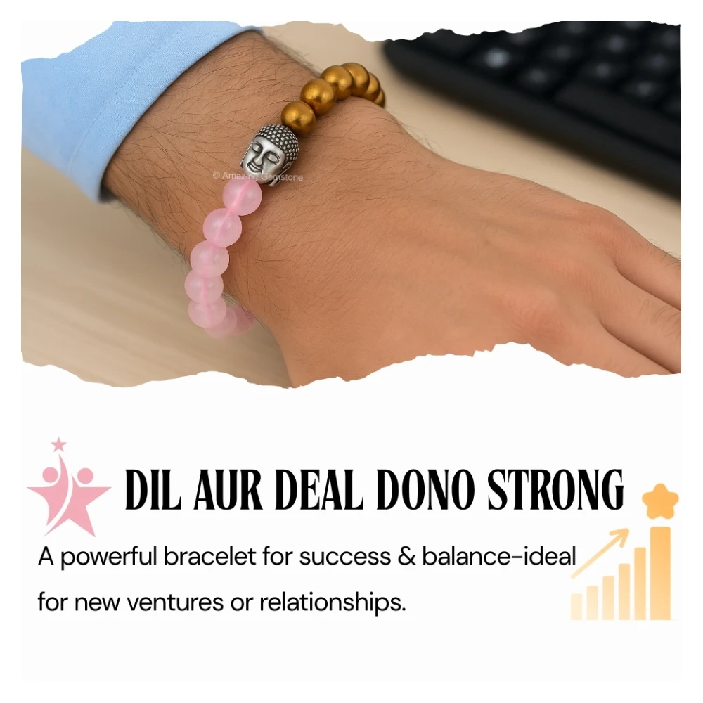 Love and Money Bracelet with Buddha Charm (Silver)
