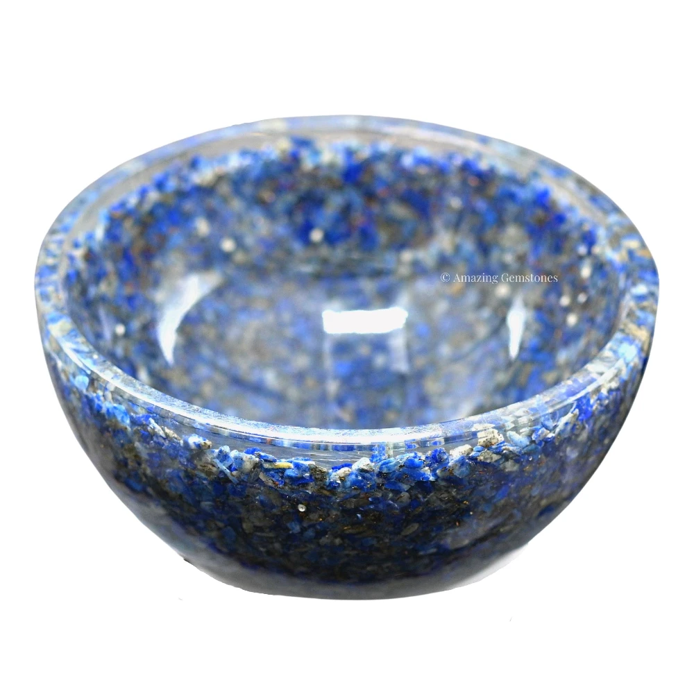 Lapis Lazuli Crystal Orgone Bowl (3 Inch)
