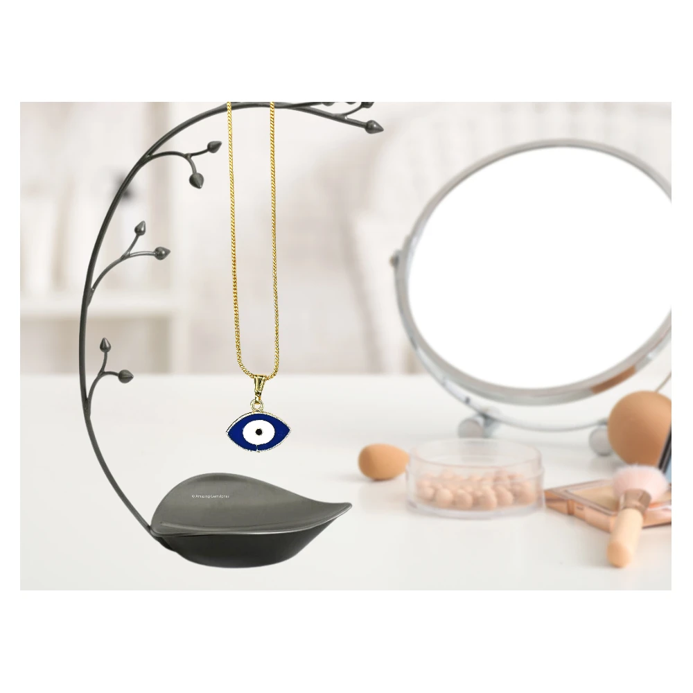 Blue Evil Eye Pendant (Gold)