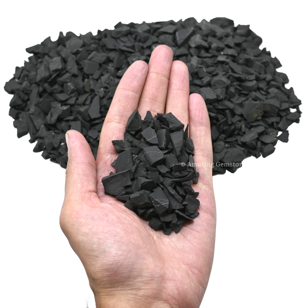 Shungite Raw Stones for Water Purification - 4 to 10mm (1/2 lb)