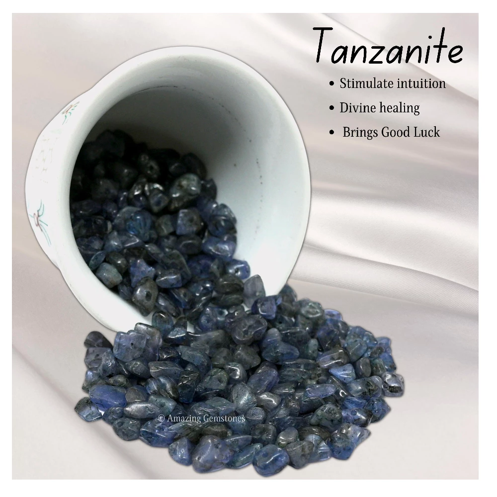 Tanzanite Chips - Pre Drilled