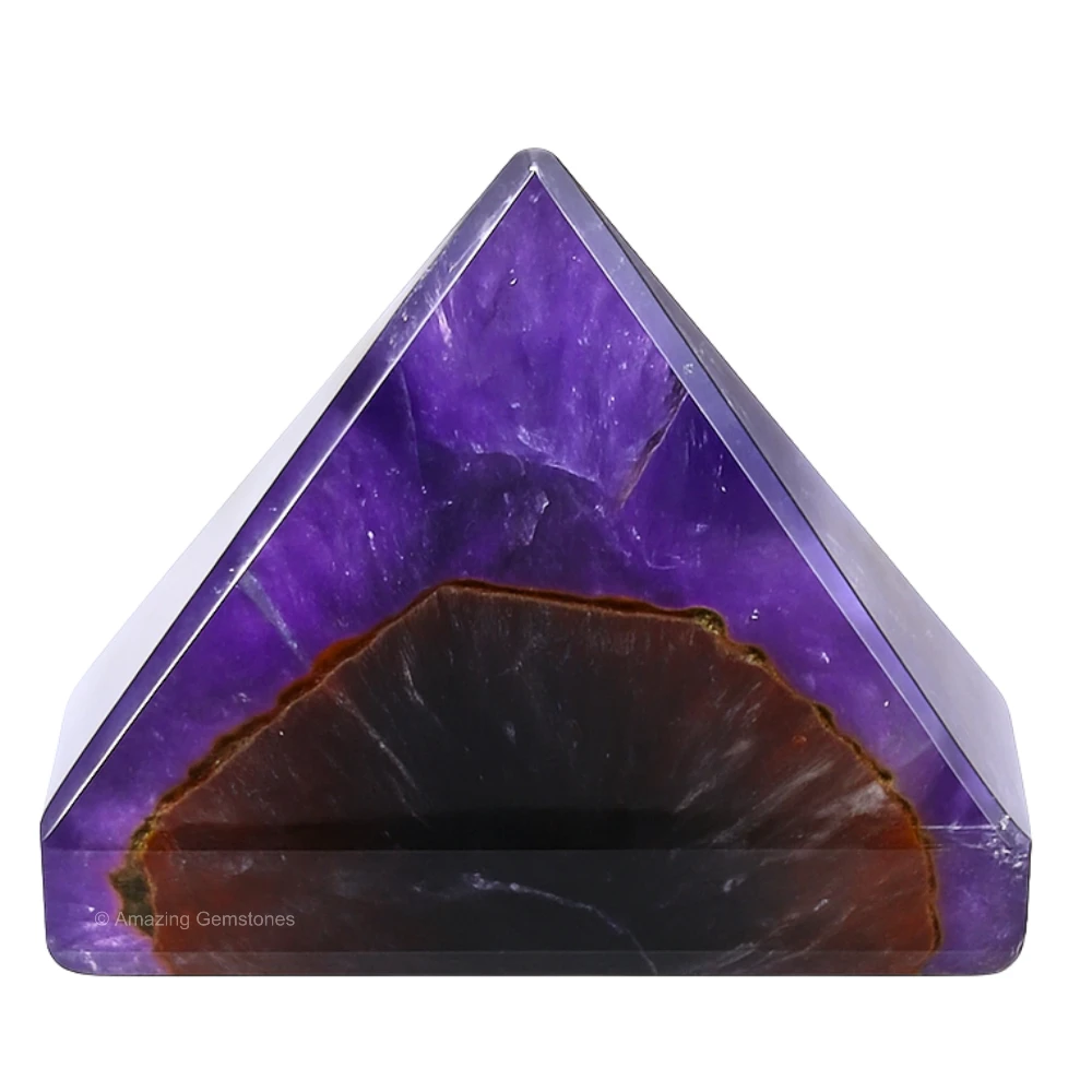 Amethyst Chevron Pyramid (1 Inch)
