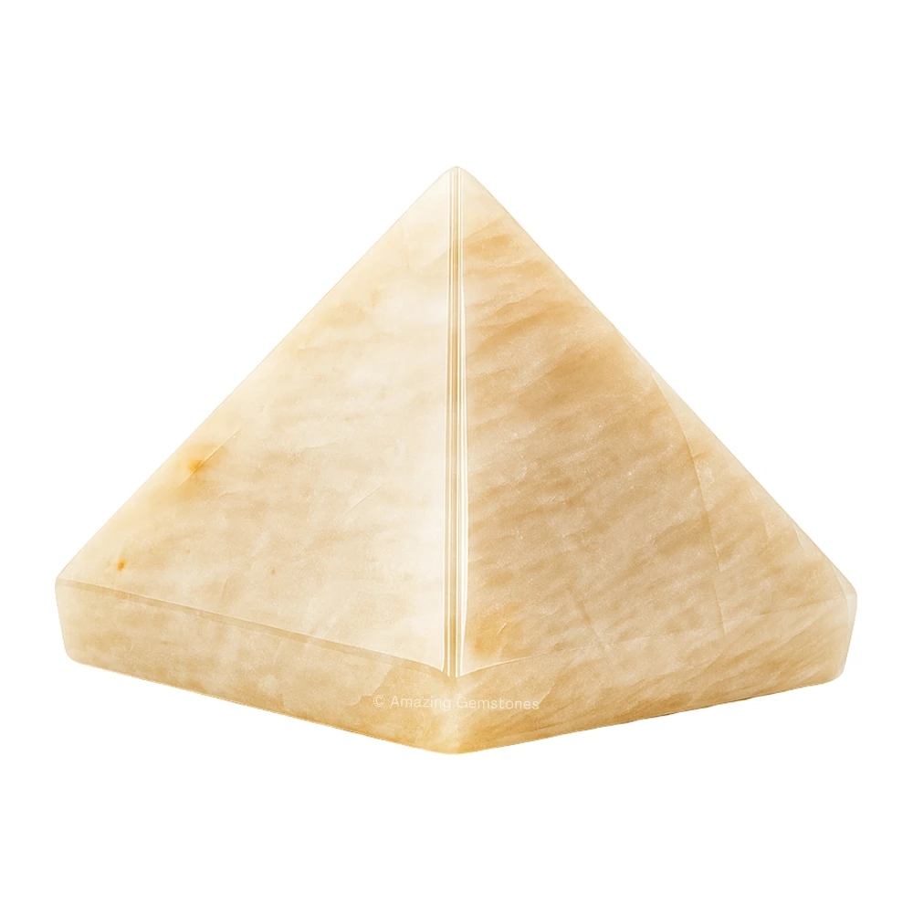 Cream Moonstone Pyramid (2 Inch)
