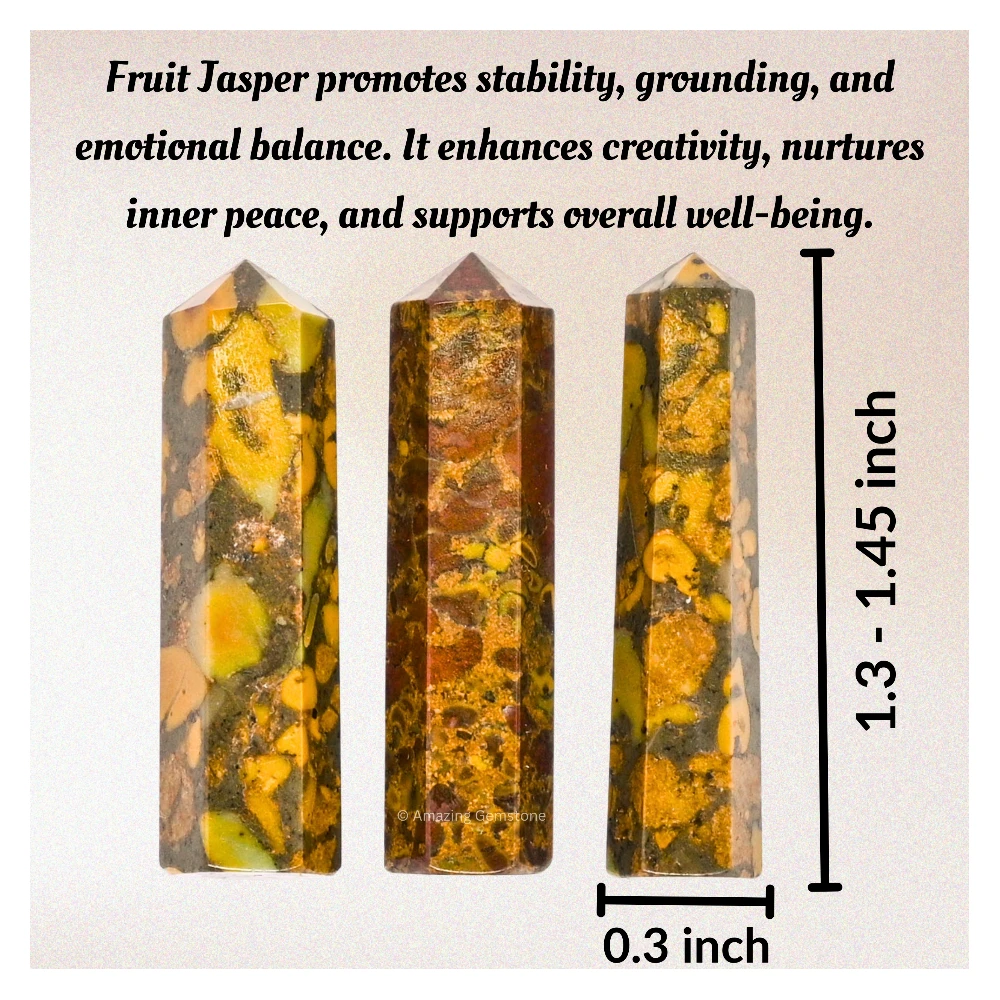 Fruit Jasper Pencil Points (Set of 3)