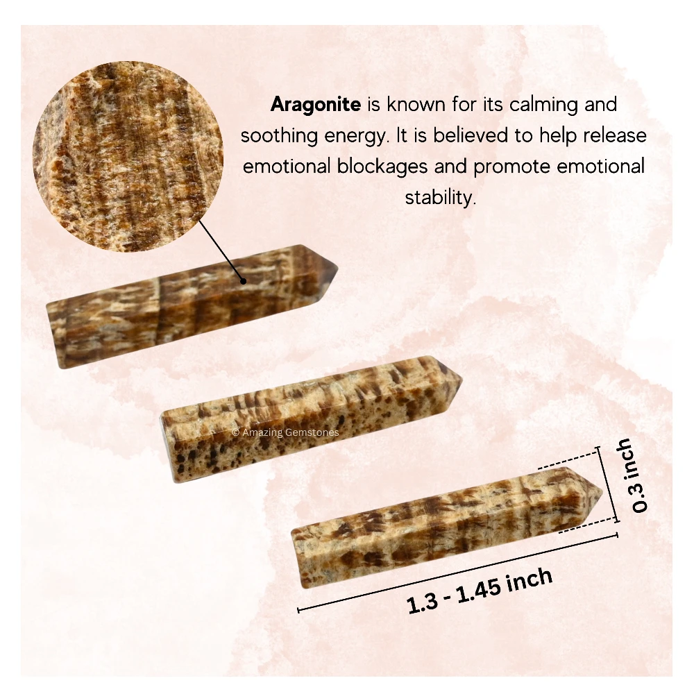 Aragonite Pencil Points (Set of 50)