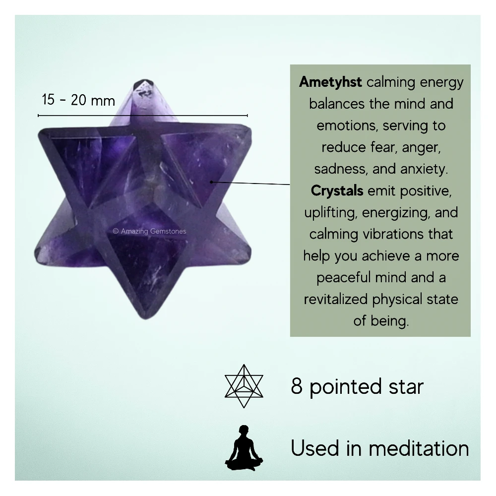 Amethyst Merkaba (15-20 mm)