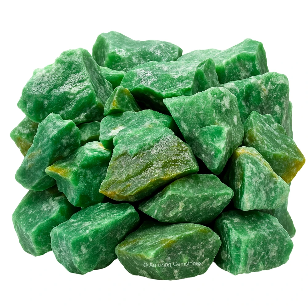 Dark Green Aventurine Raw Crystals (1 LB)