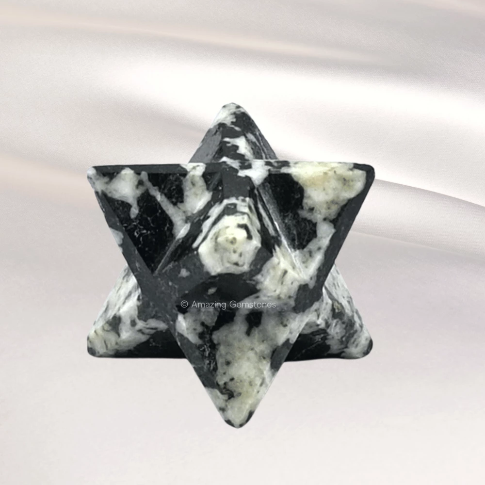 Black & White Tourmaline Merkaba (20-25 mm)
