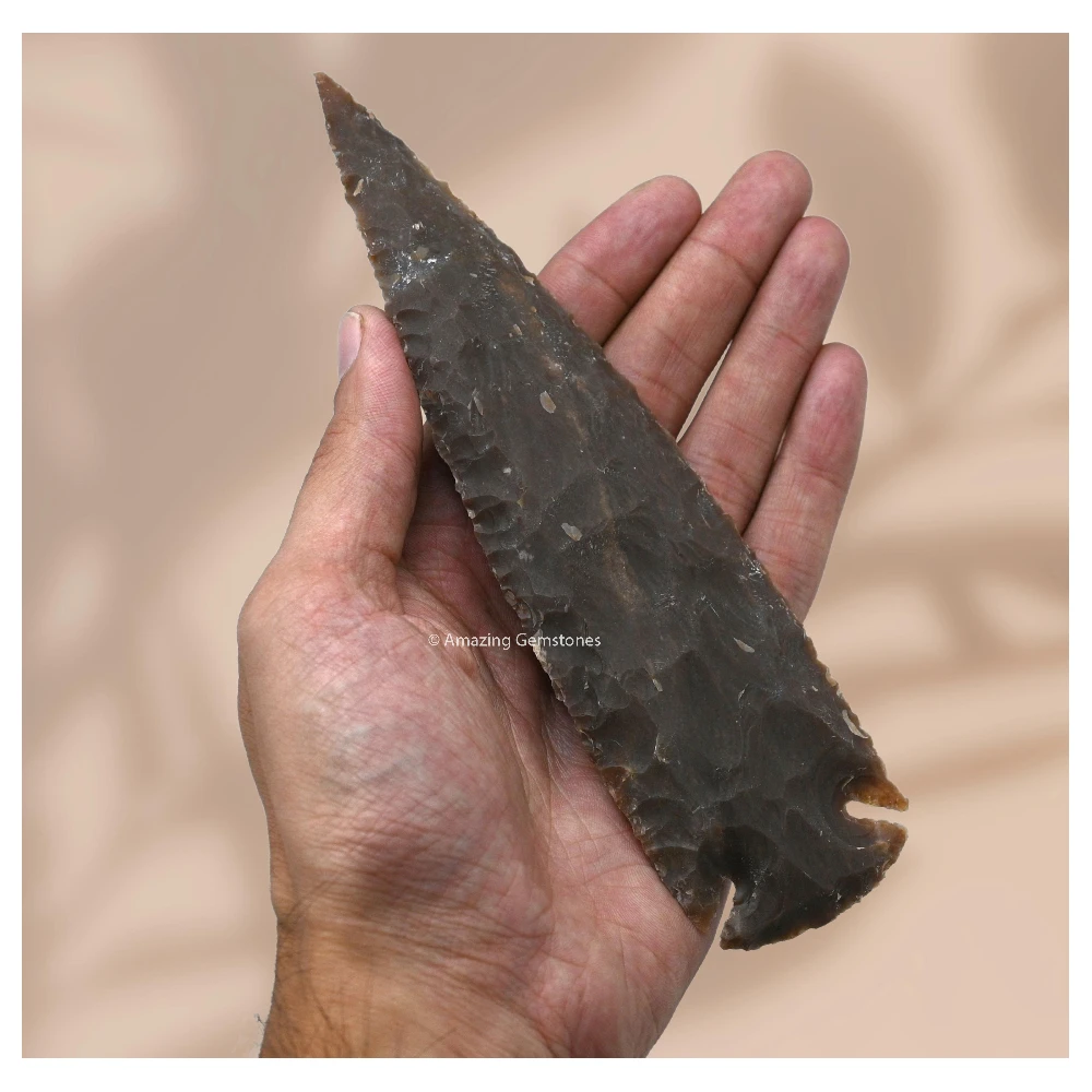 Fancy Jasper Crystal Arrowhead - 6" to 7"