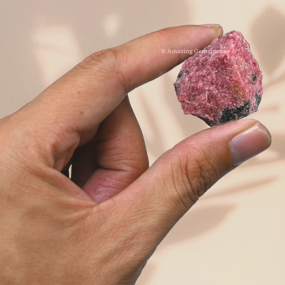 Rhodonite Raw Crystals (2 Pieces)