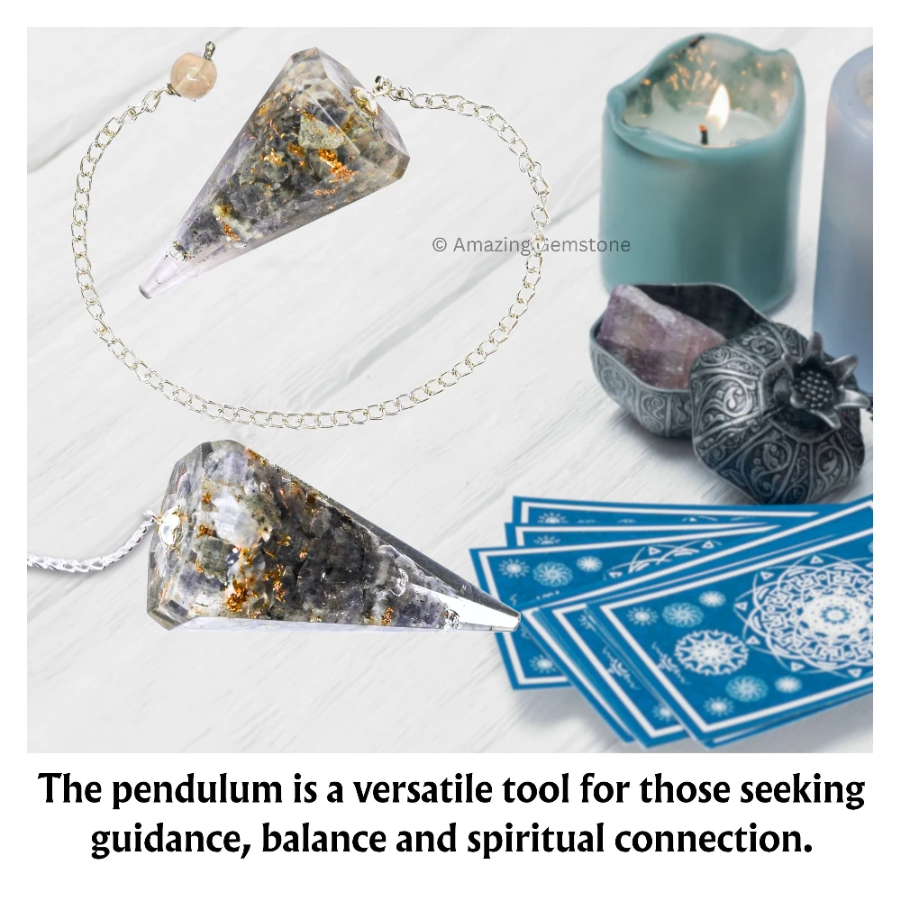 Blue Aventurine Orgone Pendulum