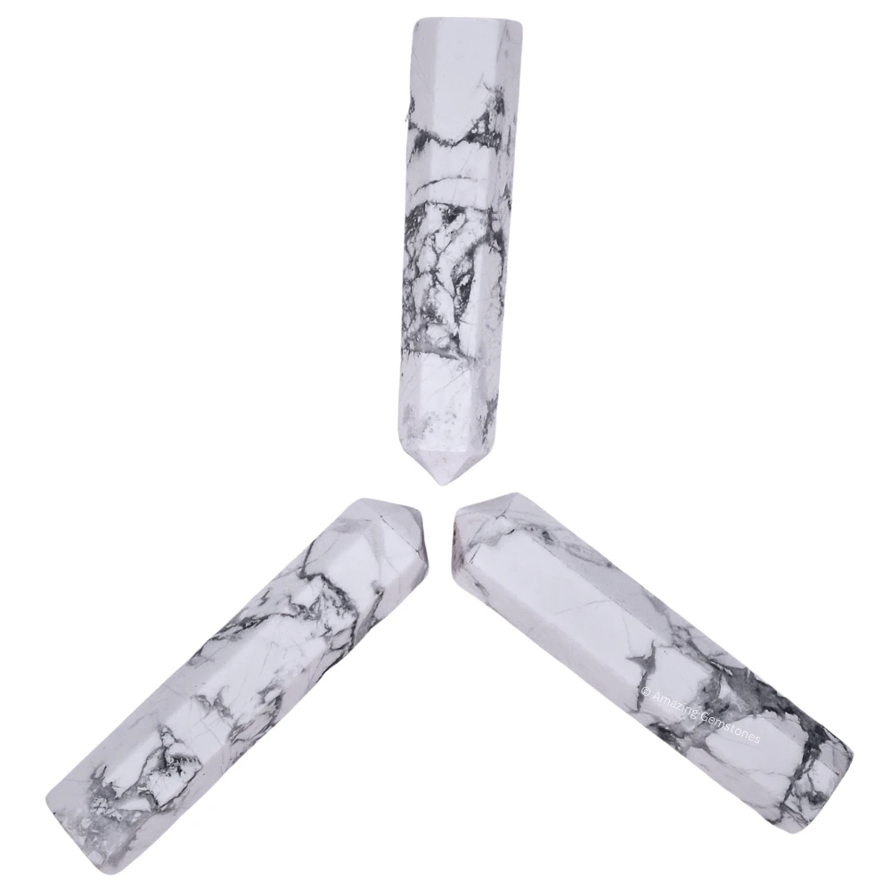 Howlite Pencil Points (Set of 10)