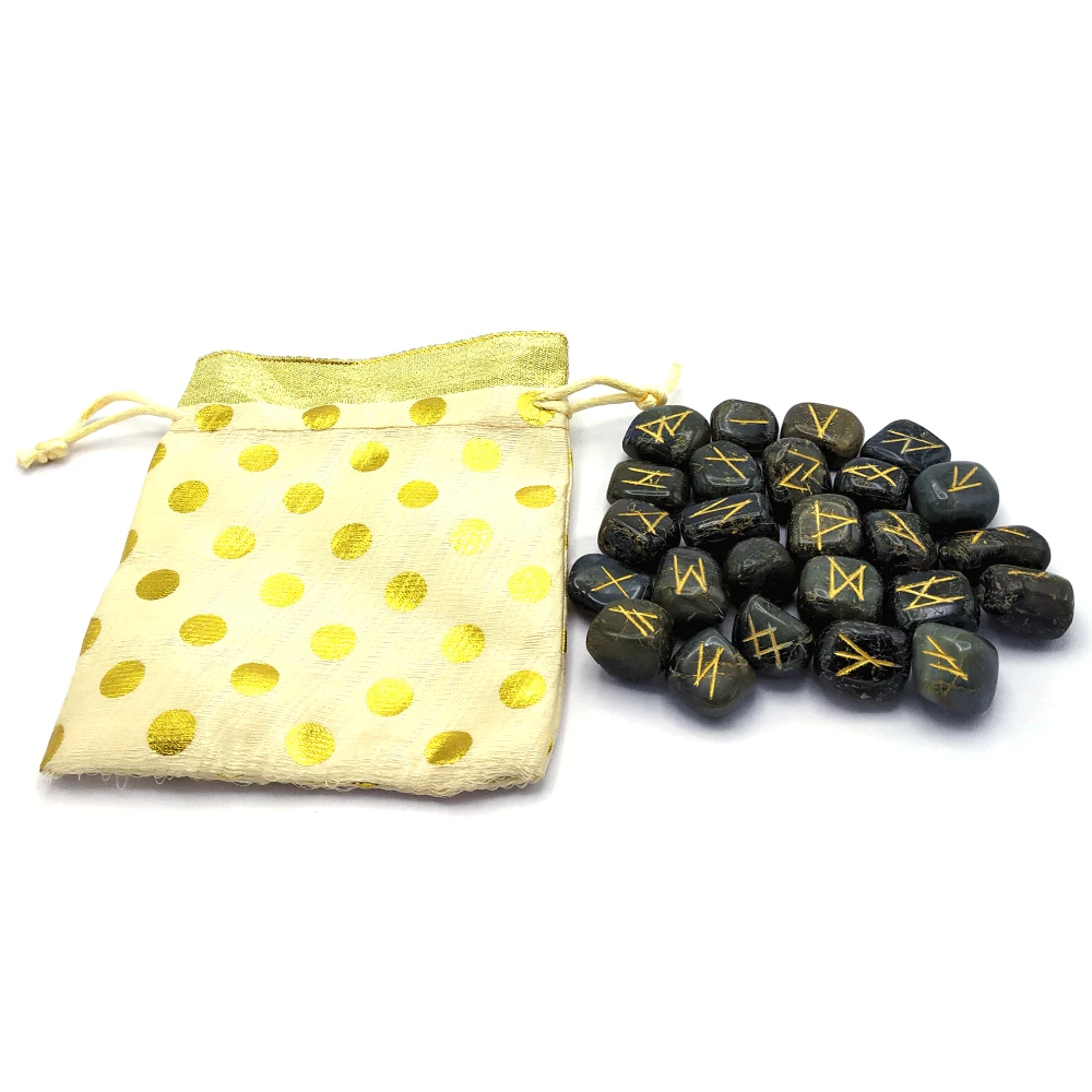 Labradorite Rune Stones Set