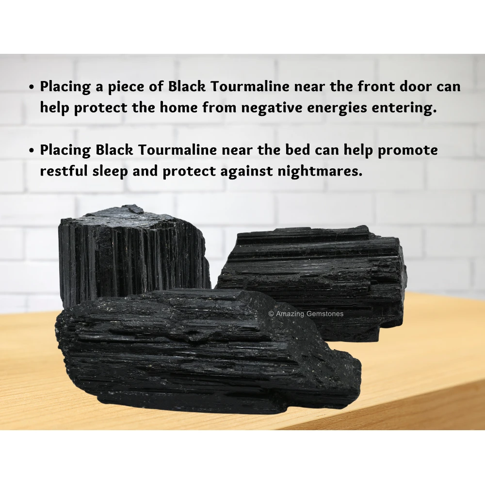 Black Tourmaline Rough Raw Crystal (1000-1500 Grams)