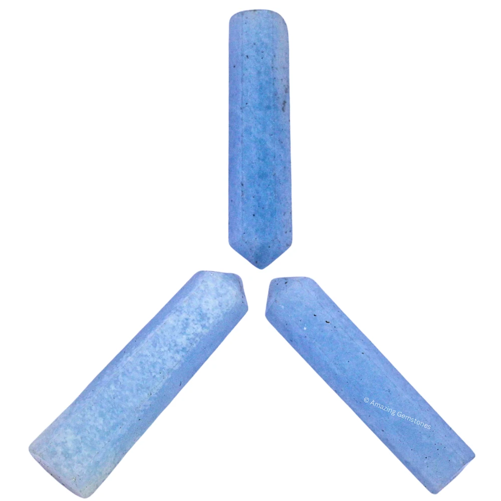 Blue Calcite Pencil Points (Set of 50)