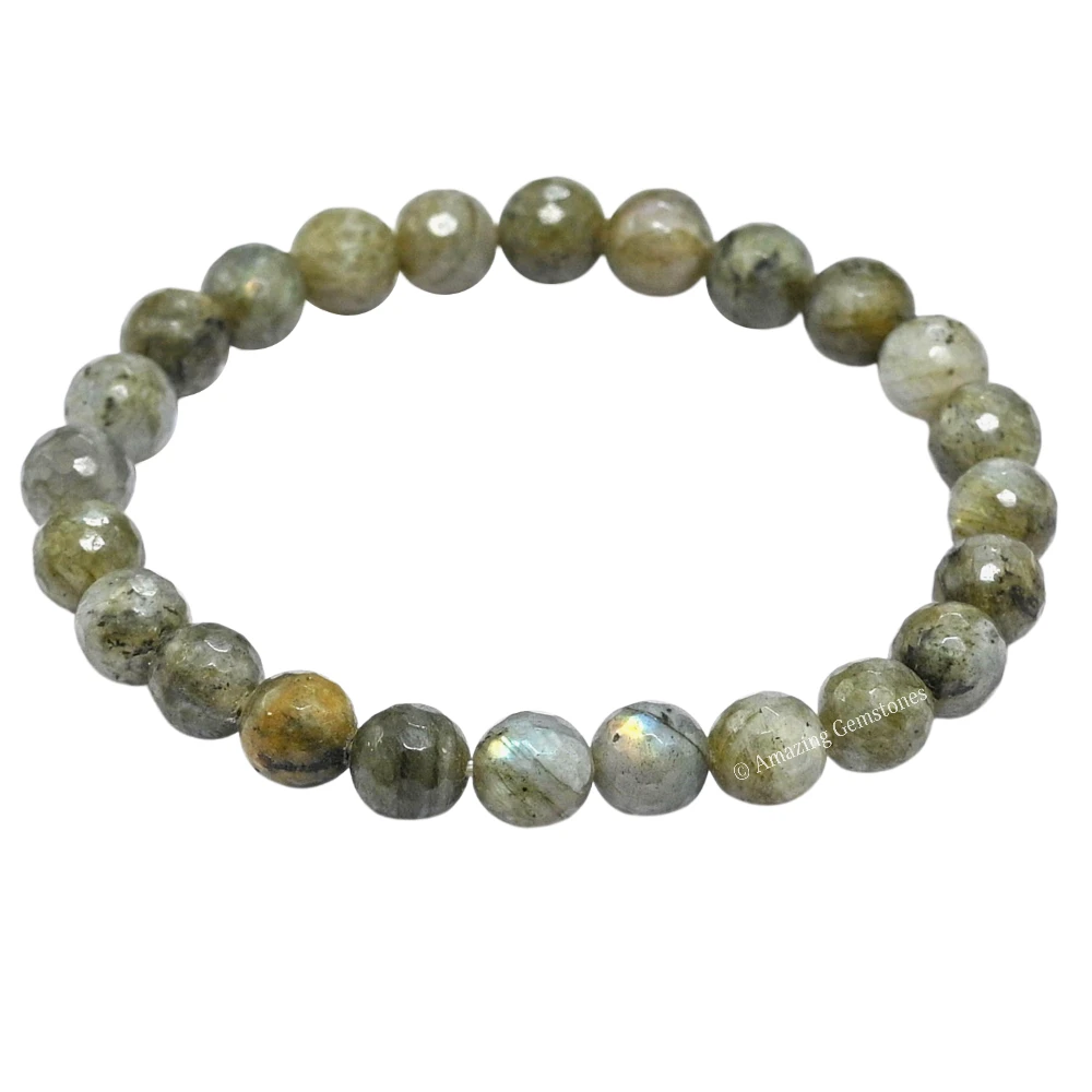 Labradorite Bracelet (Faceted-Stretchable)