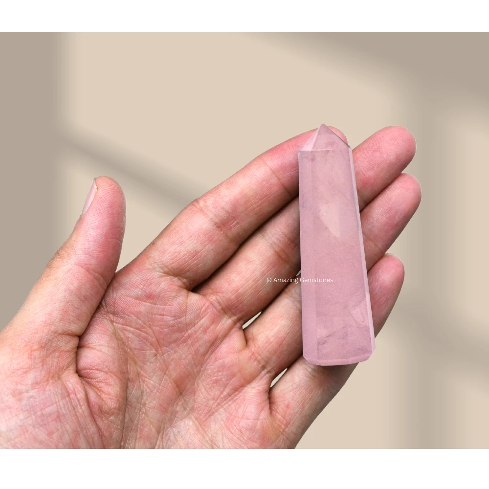 Rose Quartz Tower (2" to 3" INCH)