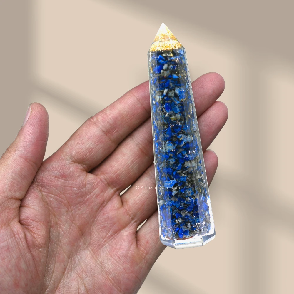 Lapis Lazuli Orgone Tower (4.5 Inch)